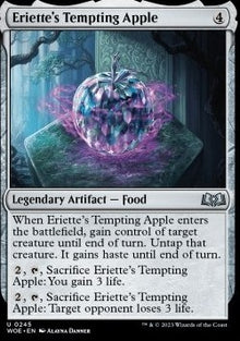 Eriette's Tempting Apple⁣ - Wilds of Eldraine⁣ (Uncommon)⁣ [245]