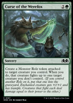 Curse of the Werefox⁣ - Wilds of Eldraine⁣ (Common)⁣ [167]