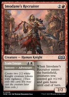 Imodane's Recruiter // Train Troops⁣ - Wilds of Eldraine⁣ (Uncommon)⁣ [229]