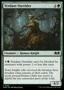 Verdant Outrider⁣ - Wilds of Eldraine⁣ (Common)⁣ [196]