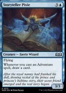 Storyteller Pixie⁣ - Wilds of Eldraine: Extras⁣ (Uncommon)⁣ [313]