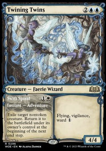 Twining Twins // Swift Spiral⁣ - Wilds of Eldraine: Extras⁣ (Rare)⁣ [296]