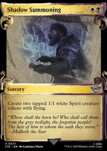 Shadow Summoning (V.1)⁣ - The Lord of the Rings: Tales of Middle-earth Holiday Release⁣ (Uncommon)⁣ [677]