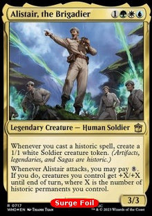 Alistair, the Brigadier (V.2)⁣ - Universes Beyond: Doctor Who: Extras⁣ (Rare)⁣ [717]