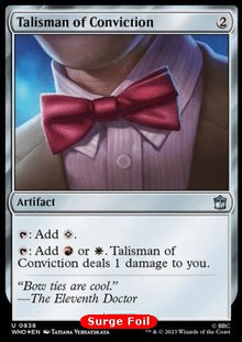 Talisman of Conviction⁣ - Universes Beyond: Doctor Who: Extras⁣ (Uncommon)⁣ [838]