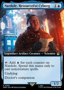 Nardole, Resourceful Cyborg (V.1)⁣ - Universes Beyond: Doctor Who: Extras⁣ (Rare)⁣ [365]