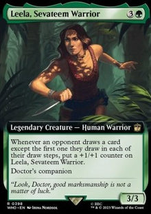 Leela, Sevateem Warrior (V.1)⁣ - Universes Beyond: Doctor Who: Extras⁣ (Rare)⁣ [398]