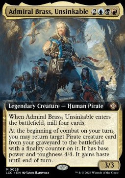 Admiral Brass, Unsinkable (V.2)⁣ - Commander: The Lost Caverns of Ixalan: Extras⁣ (Mythic)⁣ [25]