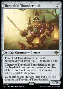 Threefold Thunderhulk⁣ - The Lost Caverns of Ixalan⁣ (Rare)⁣ [265]