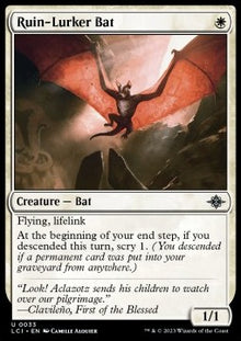 Ruin-Lurker Bat⁣ - The Lost Caverns of Ixalan⁣ (Uncommon)⁣ [33]