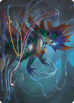 Art Series: Nicanzil, Current Conductor (V.2)⁣ - The Lost Caverns of Ixalan: Extras⁣ (Tip Card)⁣ [A36]