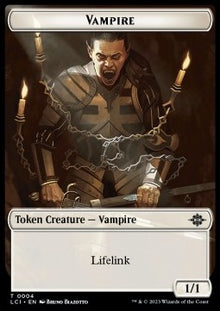 Vampire Token (W 1/1 Lifelink) // Skeleton Pirate Token (B 2/2)⁣ - The Lost Caverns of Ixalan: Tokens⁣ (Token)⁣ [T 4/8]