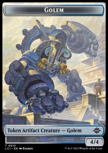 Golem Token (A 4/4) // Gnome Token (A 1/1)⁣ - The Lost Caverns of Ixalan: Tokens⁣ (Token)⁣ [T 13/16]