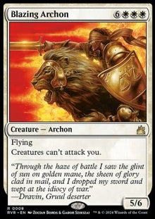 Blazing Archon⁣ - Ravnica Remastered⁣ (Rare)⁣ [8]