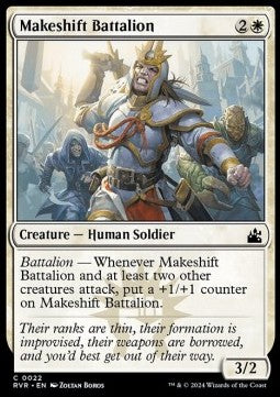 Makeshift Battalion⁣ - Ravnica Remastered⁣ (Common)⁣ [22]