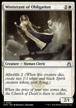 Ministrant of Obligation⁣ - Ravnica Remastered⁣ (Uncommon)⁣ [23]
