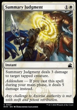 Summary Judgment⁣ - Ravnica Remastered⁣ (Common)⁣ [27]