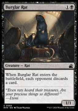 Burglar Rat⁣ - Ravnica Remastered⁣ (Common)⁣ [69]