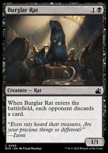 Burglar Rat⁣ - Ravnica Remastered⁣ (Common)⁣ [69]