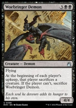 Woebringer Demon⁣ - Ravnica Remastered⁣ (Uncommon)⁣ [98]