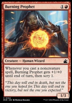 Burning Prophet⁣ - Ravnica Remastered⁣ (Common)⁣ [104]