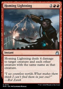 Homing Lightning⁣ - Ravnica Remastered⁣ (Uncommon)⁣ [112]