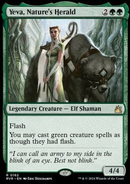 Yeva, Nature's Herald⁣ - Ravnica Remastered⁣ (Rare)⁣ [162]