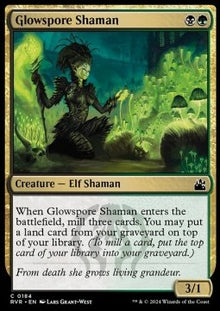 Glowspore Shaman⁣ - Ravnica Remastered⁣ (Common)⁣ [184]