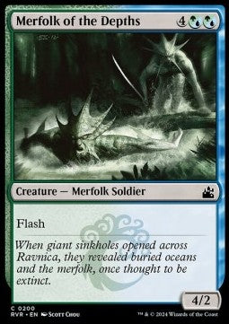 Merfolk of the Depths⁣ - Ravnica Remastered⁣ (Common)⁣ [200]