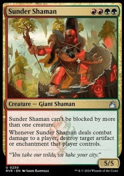 Sunder Shaman⁣ - Ravnica Remastered⁣ (Uncommon)⁣ [230]