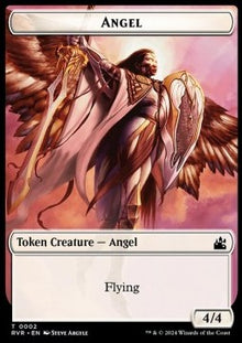 Angel Token (W 4/4) // Bird Token (W 1/1)⁣ - Ravnica Remastered: Tokens⁣ (Token)⁣ [T 2/1]