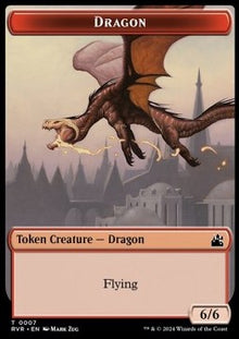 Dragon Token (R 6/6) // Bird Token (W 1/1)⁣ - Ravnica Remastered: Tokens⁣ (Token)⁣ [T 7/1]