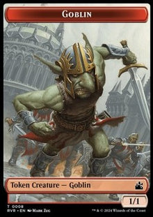 Goblin Token (R 1/1) // Spirit Token (W 1/1)⁣ - Ravnica Remastered: Tokens⁣ (Token)⁣ [T 8/4]
