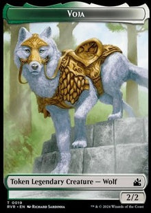 Voja Wolf Token (GW 2/2) // Goblin Token (R 1/1)⁣ - Ravnica Remastered: Tokens⁣ (Token)⁣ [T 19/8]
