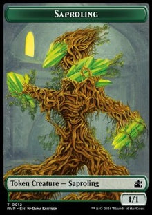 Saproling Token (G 1/1) // Wurm Token (G 6/6)⁣ - Ravnica Remastered: Tokens⁣ (Token)⁣ [T 12/13]