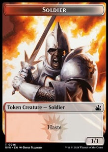 Soldier Token (RW 1/1) // Saproling Token (G 1/1)⁣ - Ravnica Remastered: Tokens⁣ (Token)⁣ [T 16/12]