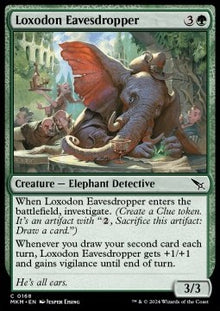 Loxodon Eavesdropper⁣ - Murders at Karlov Manor⁣ (Common)⁣ [168]