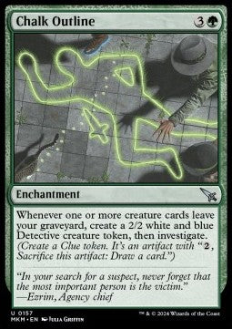 Chalk Outline⁣ - Murders at Karlov Manor⁣ (Uncommon)⁣ [157]
