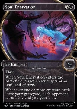 Soul Enervation⁣ - Murders at Karlov Manor: Extras⁣ (Uncommon)⁣ [302]
