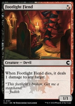 Footlight Fiend⁣ - Ravnica: Cluedo Edition⁣ (Common)⁣ [191]