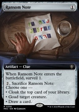 Ransom Note (V.2)⁣ - Commander: Murders at Karlov Manor: Extras⁣ (Rare)⁣ [356]
