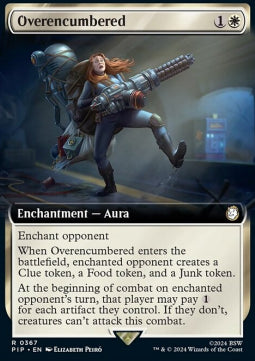 Overencumbered (V.1)⁣ - Universes Beyond: Fallout: Extras⁣ (Rare)⁣ [367]