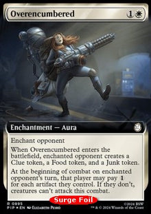 Overencumbered (V.3)⁣ - Universes Beyond: Fallout: Extras⁣ (Rare)⁣ [895]