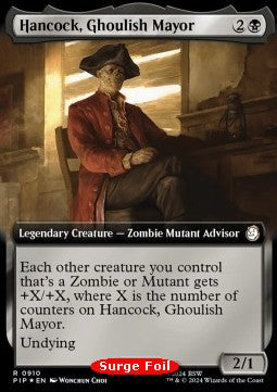 Hancock, Ghoulish Mayor (V.3)⁣ - Universes Beyond: Fallout: Extras⁣ (Rare)⁣ [910]