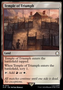 Temple of Triumph⁣ - Universes Beyond: Fallout⁣ (Rare)⁣ [312]