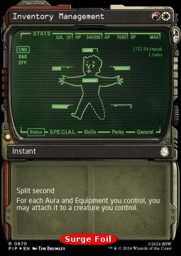 Inventory Management (V.3)⁣ - Universes Beyond: Fallout: Extras⁣ (Rare)⁣ [870]