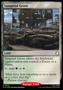 Sunpetal Grove (V.2)⁣ - Universes Beyond: Fallout: Extras⁣ (Rare)⁣ [825]