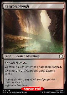 Canyon Slough (V.2)⁣ - Universes Beyond: Fallout: Extras⁣ (Rare)⁣ [784]
