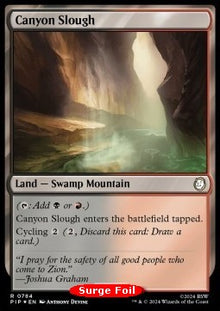 Canyon Slough (V.2)⁣ - Universes Beyond: Fallout: Extras⁣ (Rare)⁣ [784]