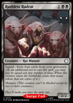 Ruthless Radrat⁣ - Universes Beyond: Fallout: Extras⁣ (Uncommon)⁣ [576]